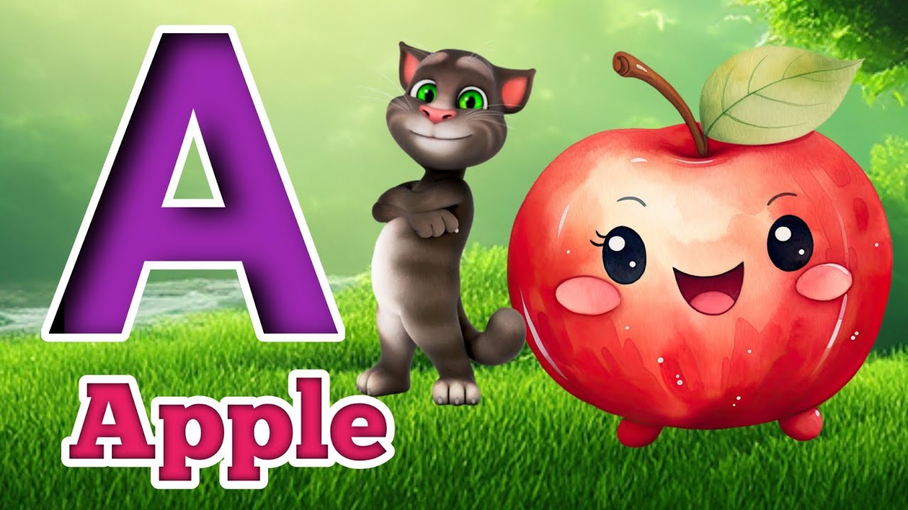 a for apple | b for ball | alphabet song | kids learning video | abcd ...