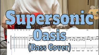Oasis - Supersonic (Bass cover + Tabs)