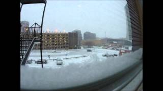 Time lapse of snow in Stamford CT 1/21/14