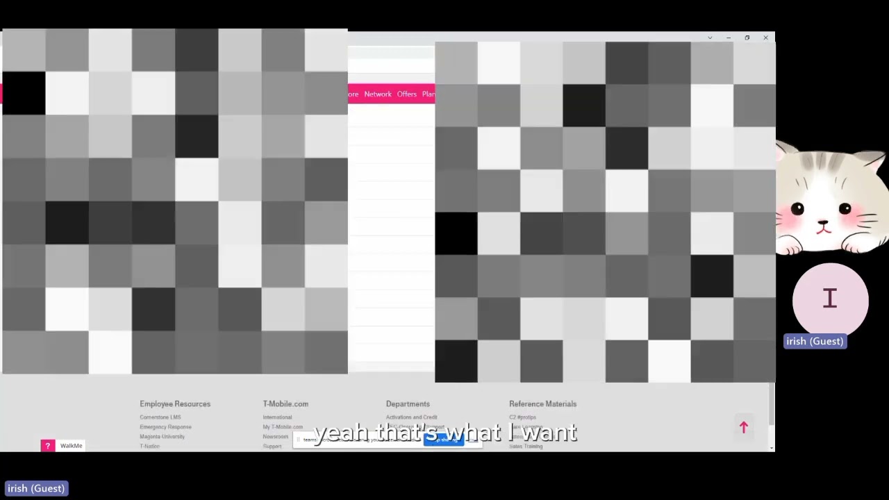 Sample Mock Call in T-Mobile Account