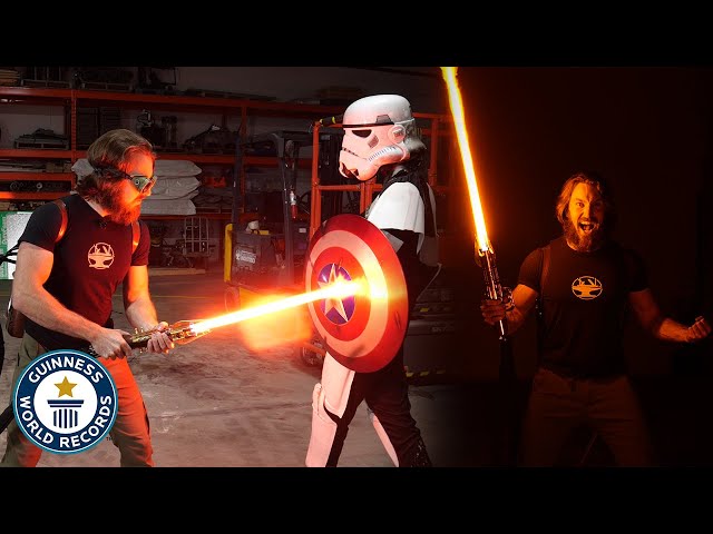 World's First Lightsaber! - Guinness World Records class=