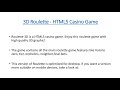 3D Roulette - HTML5 Casino Game - YouTube