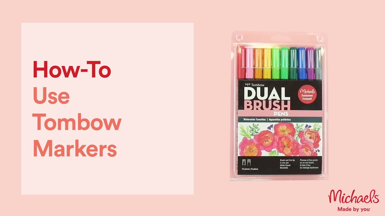 Tombow ABT Dual Brush Pen - 6 Color Set - Botanical