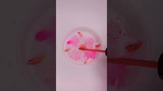 Slime Coloring with Makeup #asmr#PinkSlime#shorts