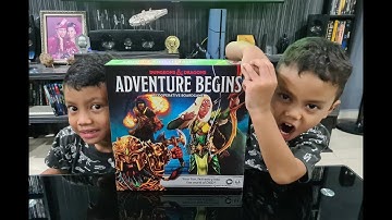Dungeons & Dragons Adventure Begins Board Game Unboxing
