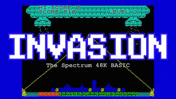 INVASION - Game trailer - The Spectrum BASIC - Animated AL