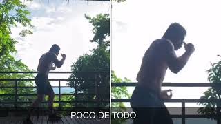 Canelo Álvarez shadow boxing in Thailand / El Canelo en Tailandia