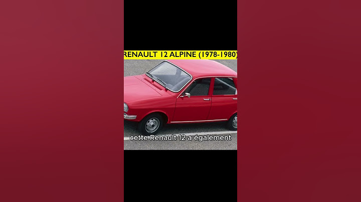 Le début de l’histoire de la Renault 12 Alpine ! #renault #alpine