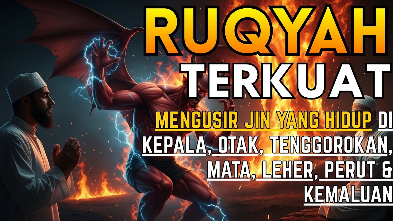 SUBHANALLAH! RUQYAH RUMAH PENGUSIR JIN, SETAN & SIHIR DI RUMAH & TUBUH, PENENANG HATI DAN FIKIRAN