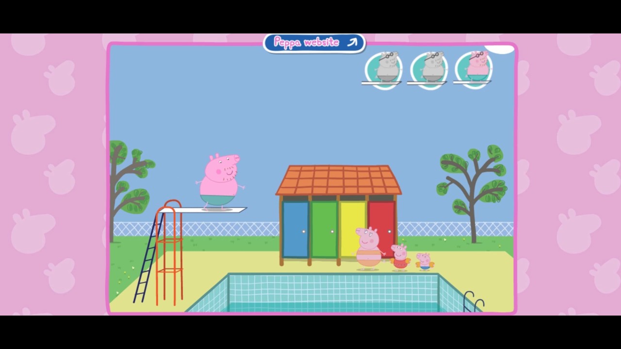 Peppa Pig Diving Game Videos YouTube