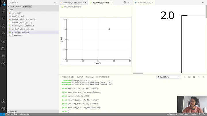 Intro to Julia: a very short introduction to Plots...