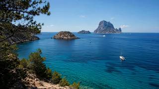 Ibiza Hidden Cove 🌊 | 10 Hours [4K] of Mediterranean Paradise Vibes ⛵ | Relaxing Focus Music