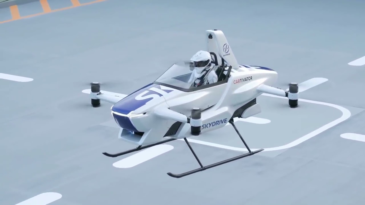 Toyota SkyDrive 1st human piloted drone flyeurope YouTube