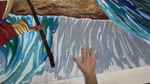 Ep. 242 WATER WATER EVERYWHERE FOR MOSES PARTING THE SEA MOSAIC!