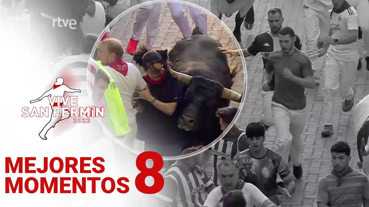 MEJORES MOMENTOS del ÚLTIMO ENCIERRO de San Fermín 2023 | Toros de Miura