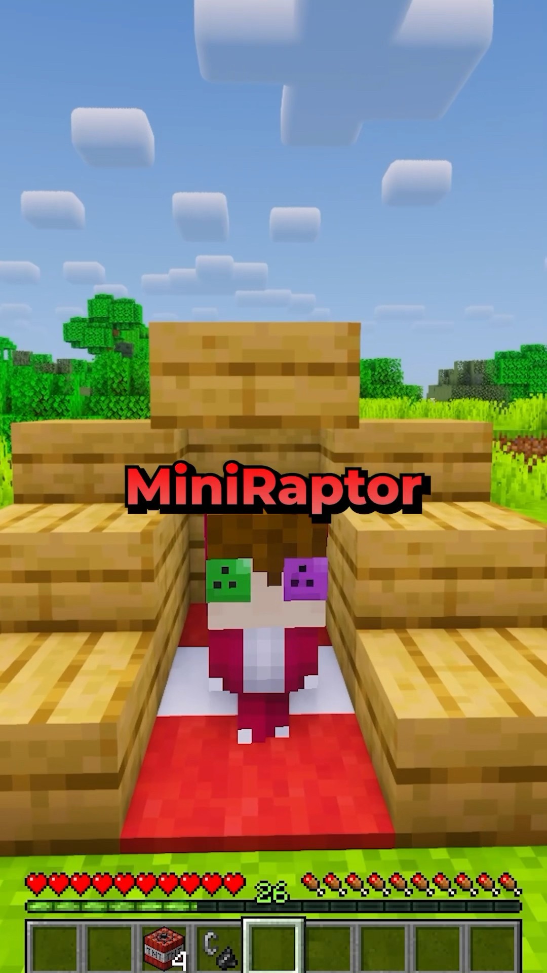RECONSTRUYENDO la CASA de MINIRAPTOR  ?? #minecraft #raptorgamer