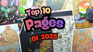 Top 10 Pages 2025 - Which were my Favourite Coloring Pages from Last Year? 💗💜💗