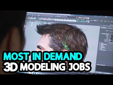 What are the types of 3d modeling jobs