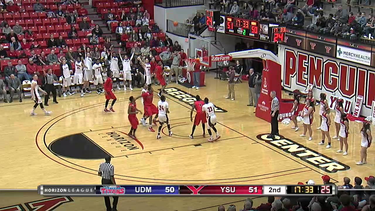 Highlights from the YSU vs Detroit Mens Basketball game February 6