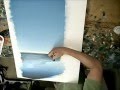 Painting a beach scene  time lapse speed painting
