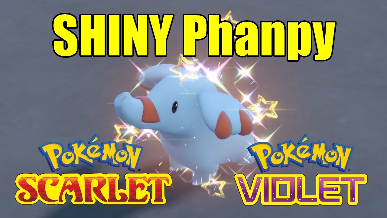 Shiny Phanpy + Donphan evolution Pokemon Scarlet Violet YouTube