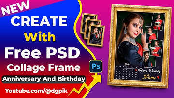 Create Customized Photo Frame With Free PSD | Anniversary & Birthday Customized Frame PSD Tutorial