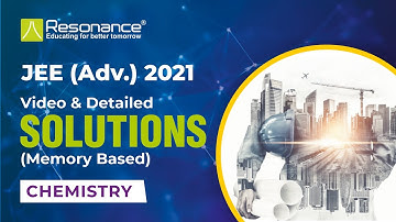 🔥JEE Advanced 2021 Chemistry Solutions  📝 (October 3) Q.1 to Q.5 | Physical Inorganic Chemistry