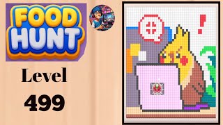 Food hunt pixel puzzle level  499 solution and walkthrough for gameplay 