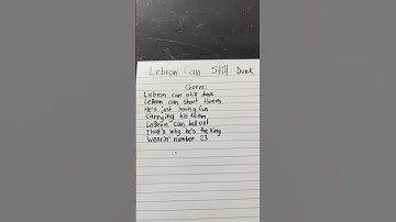 Thumbnail of LeBron can still dunk lyrics#songlyrics#song#lebronjames#lebroncanstilldunk