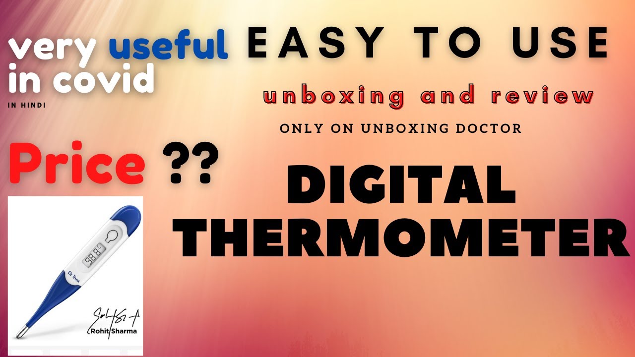 Digital Thermometer Unboxing In Hindi || 