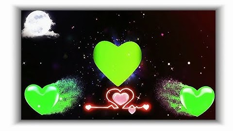 Wedding Heart Template Video Background / Love Heart Animation Effect Black Screen /Moon Light Video