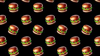 Background Cartoon burger pattern background