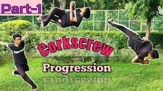 Corkscrew flip Progression Part-1 | corkscrew Practice 2021
