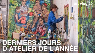 Mes Derniers Jours Datelier Peinture De Lannée En École Dart - Art Vlog 20