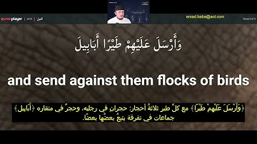 سورة الفيل .. بصوت القارئ فاتح سفراجيك .. السورة رقم 105 🟢