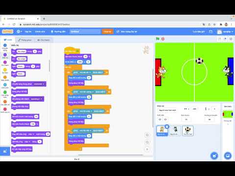 Video Cách làm trò chơi bóng đá trong Scratch - youtube