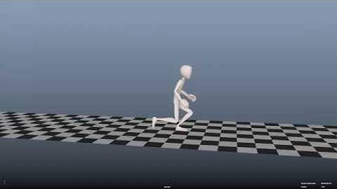 Sneak walk cycle animation