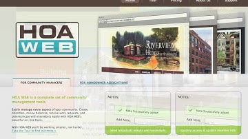 HOA WEB Features Tour - Creating Unique Website For Your Brand