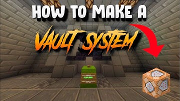 How To Make A Vault System In Minecraft Bedrock Edition / PS4 / XBOX / MCPE / Windows