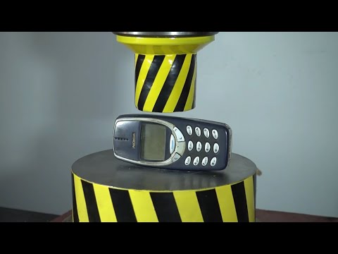 Crushing Nokia 3310 With Hydraulic Press - Satisfying 5 Minute