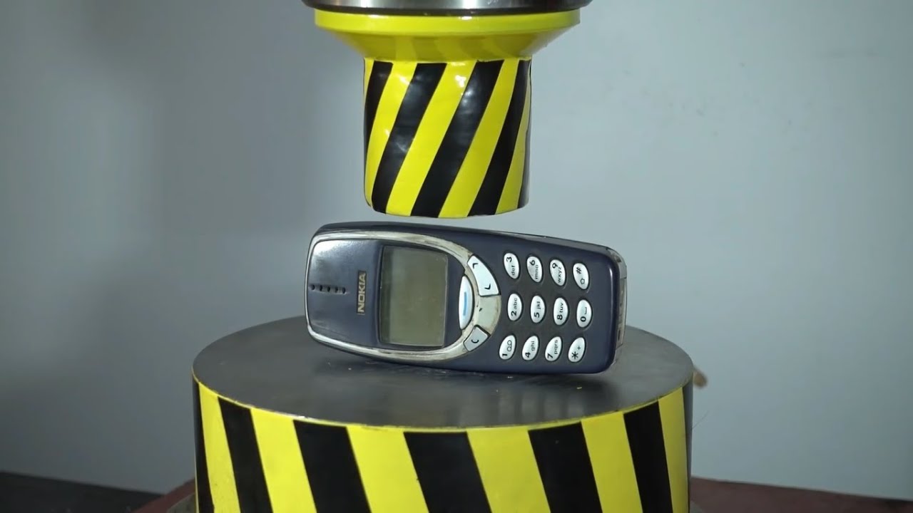 Crushing Nokia 3310 With Hydraulic Press Satisfying 5 Minute YouTube