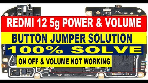 Redmi 12 5g Power & Volume Button Jumper Solution | On Off Button Not Working | Volume Not Working