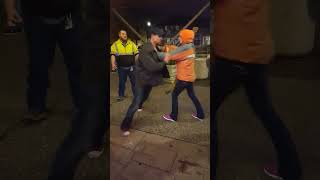 DRUNK MEN HAVE DISAGREEMENT IN THE DISTRICT OF ROCK ISLAND, IL