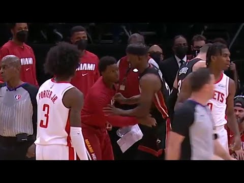 Jimmy Butler doesn’t want Kyle Lowry touching him in that area