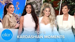 Top 5 MOSTVIEWED Kardashian Moments from the 'Ellen' Show