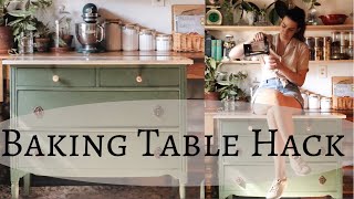 DIY Baking Table. Thrifted Dresser Flip with Scrap Marble by brooke darwin 2,524 views 1 year ago 7 minutes, 48 seconds