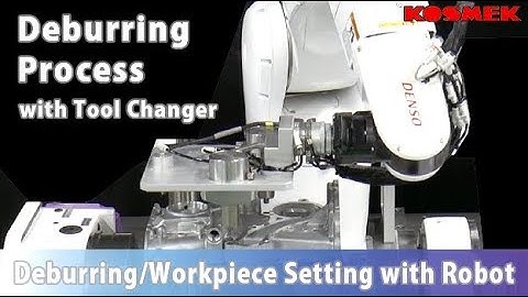 【Kosmek】Robot Deburring Process with Tool Changer