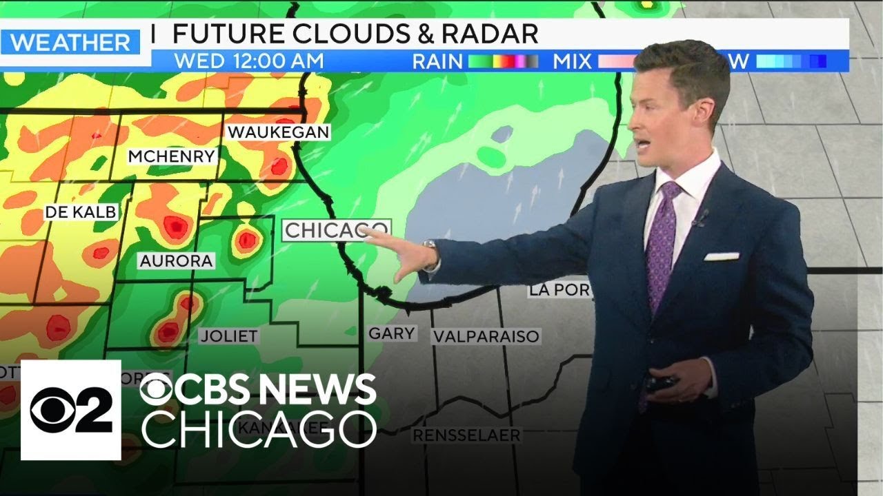 Rain showers span the week in Chicago - YouTube