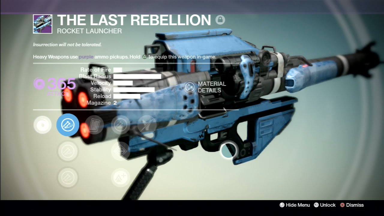 Destiny Legendary House Of Judgement Weapon The Last Rebellion Rocket