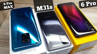 Galaxy M31s vs Redmi Note 9 Pro Max vs Realme 6 Pro - Which Should You Buy 